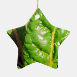 Swiss Chards Ceramic Ornament