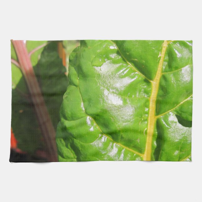Swiss Chards Kitchen Towel (Horizontal)