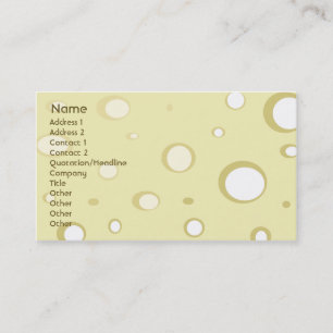 Swiss Cheese - Business Business Card