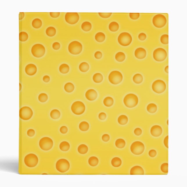 Swiss Cheese Cheezy Texture Pattern Binder (Front)