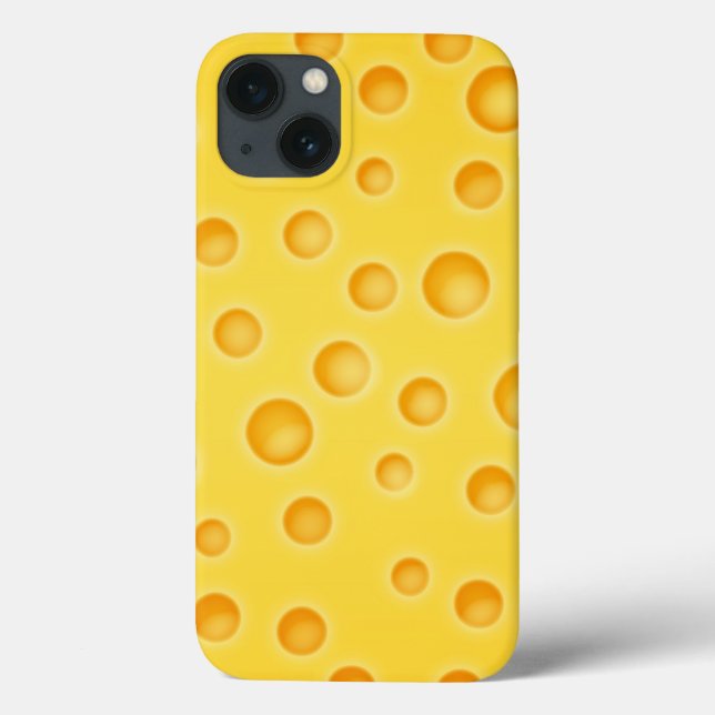 Swiss Cheese Cheezy Texture Pattern Case-Mate iPhone Case (Back)