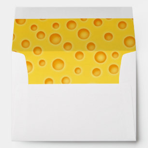 Swiss Cheese Cheezy Texture Pattern Envelopes