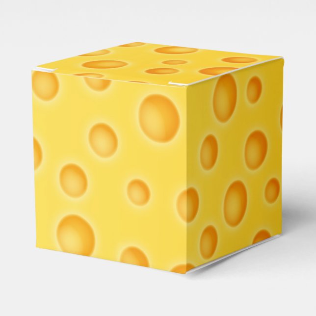Swiss Cheese Cheezy Texture Pattern Favor Box (Front Side)