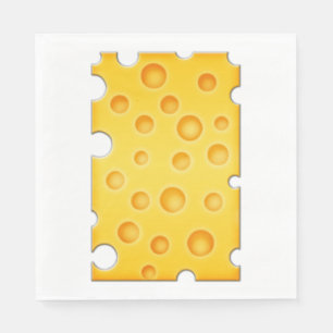 Swiss Cheese Cheezy Texture Pattern Napkin