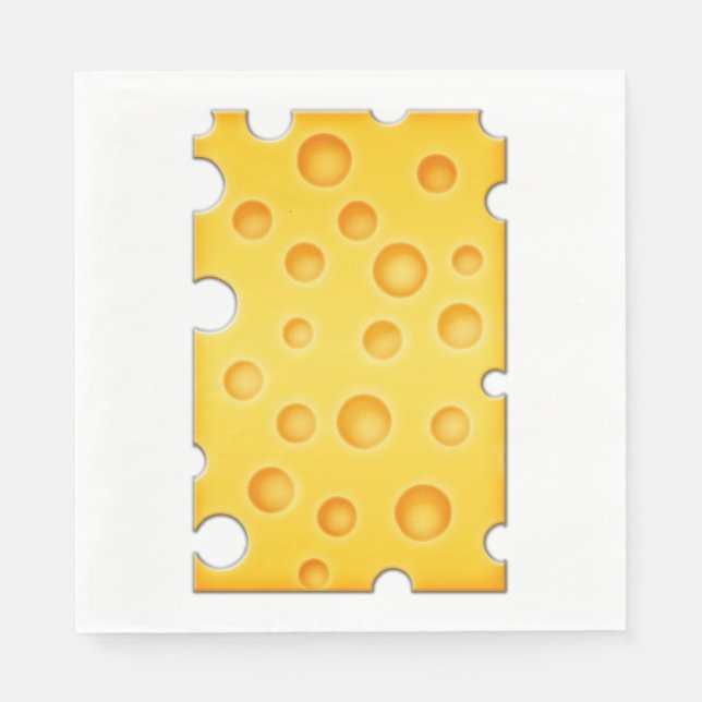 Swiss Cheese Cheezy Texture Pattern Napkin (Front)
