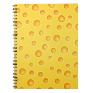 Swiss Cheese Cheezy Texture Pattern Notebook