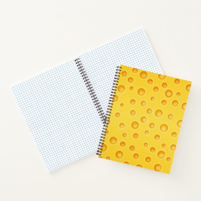 Swiss Cheese Cheezy Texture Pattern Notebook (Inside)