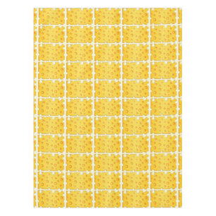 Swiss Cheese Cheezy Texture Pattern Tablecloth