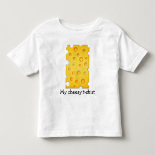 Swiss Cheese Cheezy Texture Pattern Toddler T-shirt