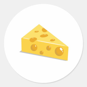 Swiss Cheese Classic Round Sticker