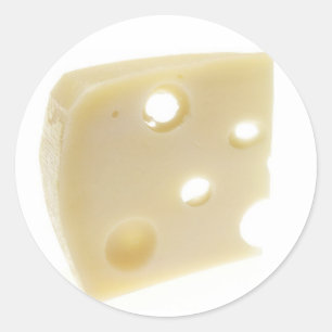 Swiss Cheese Classic Round Sticker