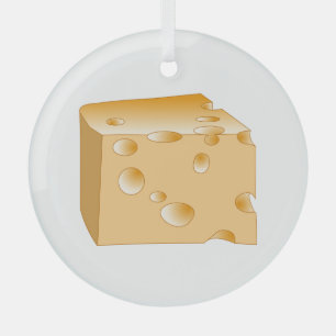 Swiss Cheese Glass Ornament
