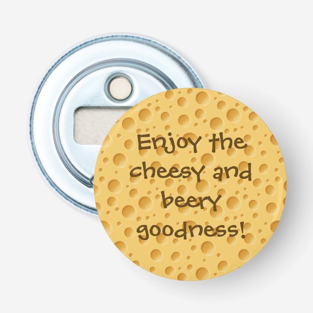 Swiss Cheese Pattern Bottle Opener (Front)