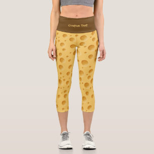 Swiss Cheese Pattern Capri Leggings