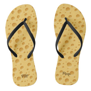 Swiss Cheese Pattern Flip Flops
