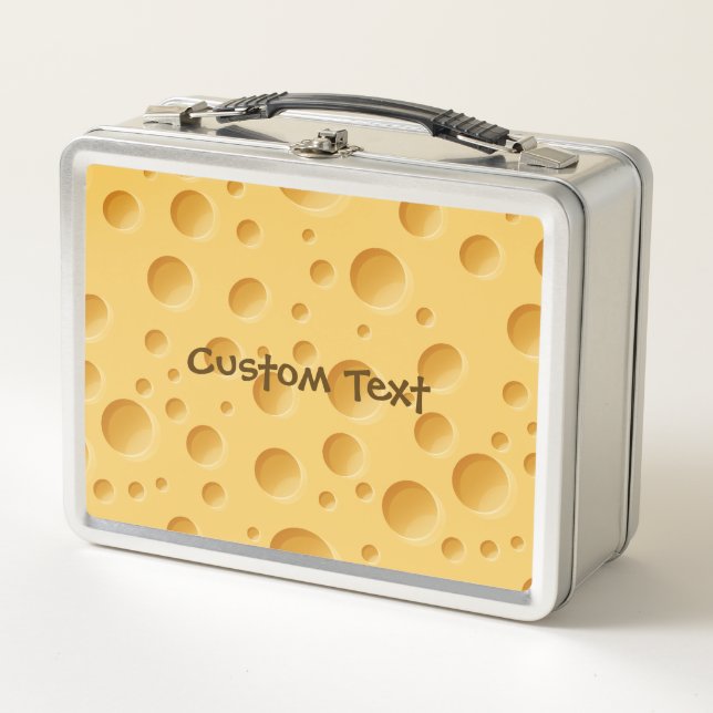 Swiss Cheese Pattern Metal Lunch Box (Front)