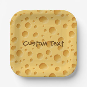 Swiss Cheese Pattern Paper Plate
