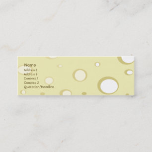 Swiss Cheese - Skinny Mini Business Card