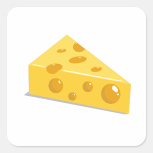 Swiss Cheese Square Sticker