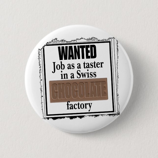 Swiss Chocolate 2 Inch Round Button (Front)