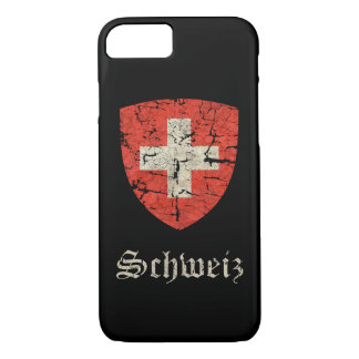 Swiss Coat of Arms Distressed iPhone 8/7 Case