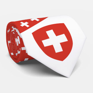 Swiss Coat of Arms, Flag of Switzerland Tie