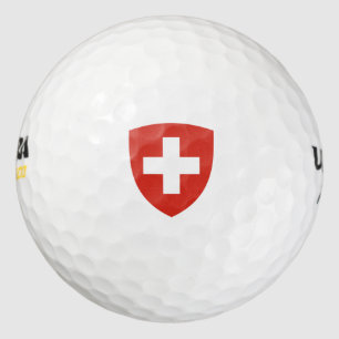 Swiss coat of arms golf balls