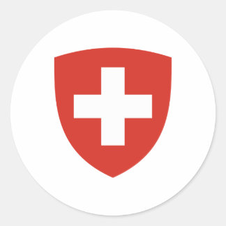 Swiss Coat of Arms Shield Classic Round Sticker