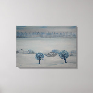 Swiss Countryside Opus 2 Winter Canvas Print