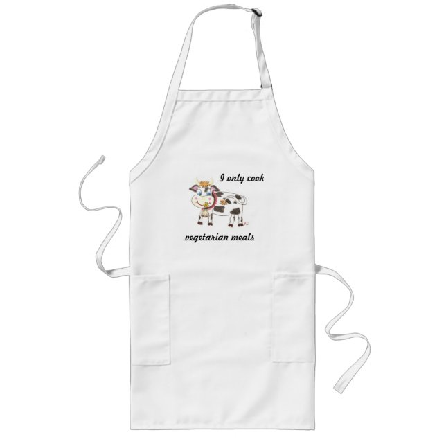 Swiss cow vegetarian cook apron (Front)