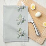 Swiss Edelweiss famous alpine flower Kitchen Towel<br><div class="desc">Swiss Edelweiss kitchen towels. Switzerland kitchen towels with Edelweiss flowers,  famous alpine flowers.</div>