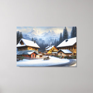 Swiss Farmhouse Canvas Print