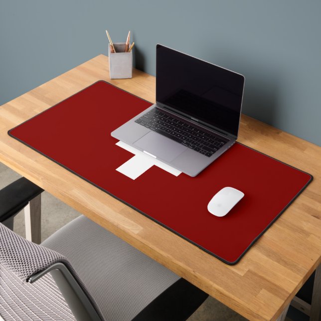 Swiss flag desk mat (Office 2)