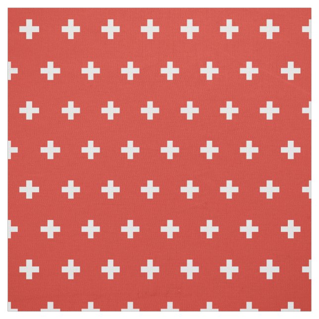 Swiss flag fabric (Swatch)