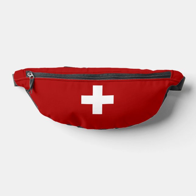 Swiss flag fanny pack (Lay Down)