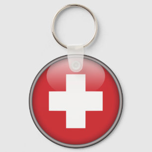 Swiss Flag - Flag of Switzerland Keychain