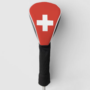 Swiss flag golf head cover