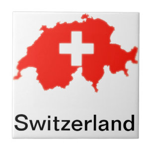Swiss flag map tile