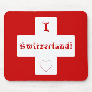Swiss flag mouse pad