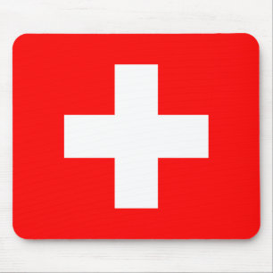 Swiss Flag Mouse Pad