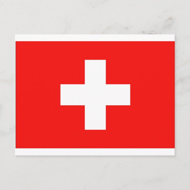 Swiss Flag Postcard (Front)