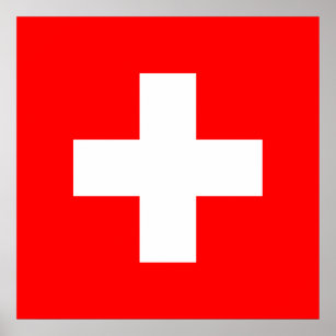 Swiss Flag Poster