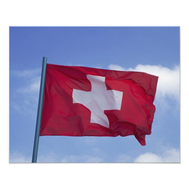 Swiss Flag RF) Photo Print (Front)