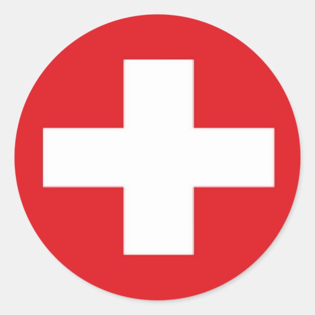 Swiss flag stickers (Front)