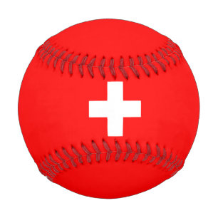 Swiss Flag (Switzerland) Baseball