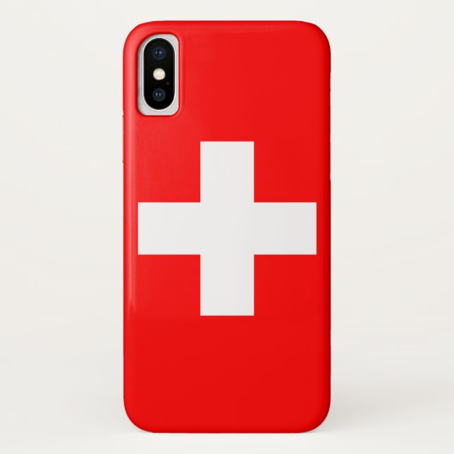 Swiss Flag (Switzerland) Case-Mate iPhone Case (Back)