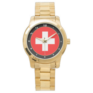 Swiss Flag & Switzerland fashion patriots /sports Watch