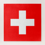 Swiss Flag (Switzerland) Jigsaw Puzzle<br><div class="desc">This design features the flag of Switzerland (officially the Swiss Confederation), which is a landlocked country in the middle of Europe. It is a federal republic, divided into 26 cantons; its capital city is Bern, while its largest city is Zurich. The country borders Germany to the north, Austria and Lichtenstein...</div>