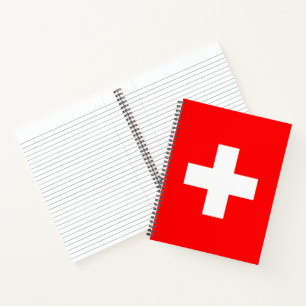 Swiss Flag (Switzerland) Notebook