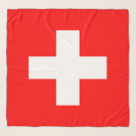 Swiss Flag (Switzerland) Scarf<br><div class="desc">This design features the flag of Switzerland (officially the Swiss Confederation), which is a landlocked country in the middle of Europe. It is a federal republic, divided into 26 cantons; its capital city is Bern, while its largest city is Zurich. The country borders Germany to the north, Austria and Lichtenstein...</div>